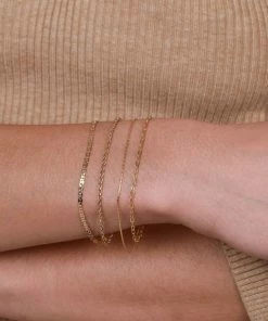 Astrid & Miyu Duo Chain Bracelet In Gold