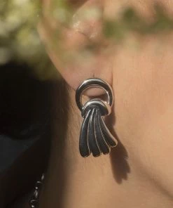 Astridandmiyu Waterfall Stud Earrings In Silver Sale