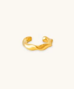 Astrid & Miyu Elemental Ear Cuff In Gold
