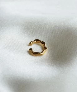 Astrid & Miyu Elemental Ear Cuff In Gold 8 Astrid & Miyu Elemental Ear Cuff In Gold