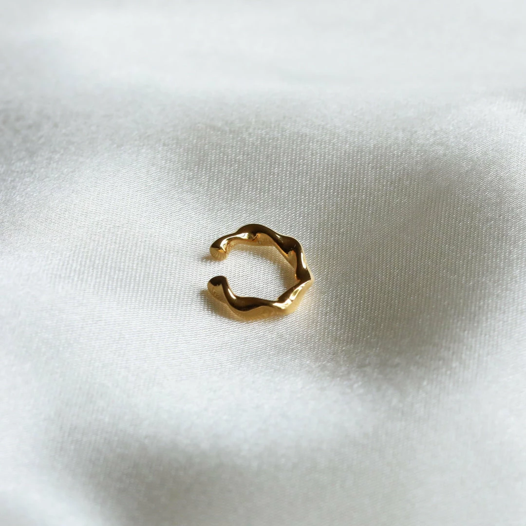 Astrid & Miyu Elemental Ear Cuff In Gold 5 Astrid & Miyu Elemental Ear Cuff In Gold