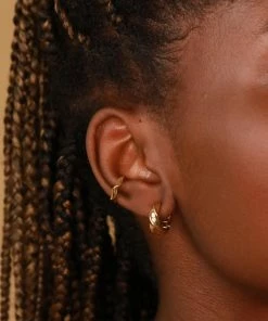 Astrid & Miyu Elemental Ear Cuff In Gold 9 Astrid & Miyu Elemental Ear Cuff In Gold