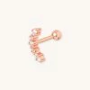 Astrid & Miyu Elysian Curved Barbell In Rose Gold