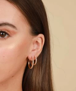 Astrid & Miyu Everyday Sparkle Stacking Set In Gold