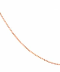 Astrid & Miyu Fine Box Chain 55cm In Rose Gold