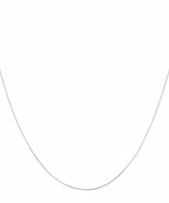 Astrid & Miyu Fine Box Chain 55cm In Silver