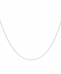 Astrid & Miyu Fine Twist Chain 40cm In Silver