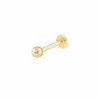 Astrid & Miyu Solid Gold Large Ball Piercing Stud Earrings 2 Astrid & Miyu Solid Gold Large Ball Piercing Stud Earrings