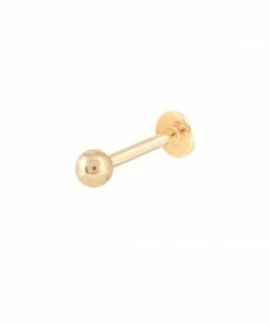 Astrid & Miyu Solid Gold Large Ball Piercing Stud Earrings
