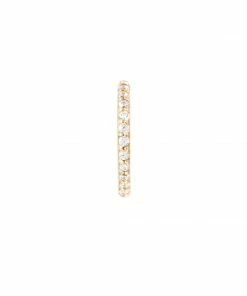 Astrid & Miyu Earrings Solid Gold Crystal Piercing Hoop 11 Astrid & Miyu Earrings Solid Gold Crystal Piercing Hoop