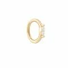 Astrid & Miyu Solid Gold Marquise Rook Hoop Earrings