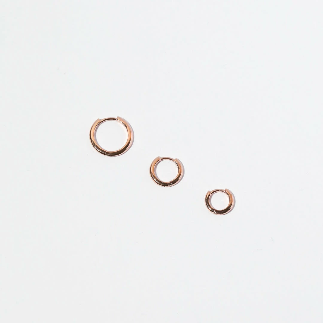 Astrid & Miyu New In Essential 8mm Hoop In Rose Gold 9 Astrid & Miyu New In Essential 8mm Hoop In Rose Gold