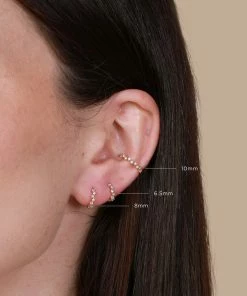 Astrid & Miyu Cluster Hoop 11.5mm In Gold Best Sellers 13 Astrid & Miyu Cluster Hoop 11.5mm In Gold Best Sellers