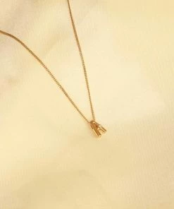 Astrid & Miyu Best Sellers A Initial Pendant Necklace In Gold With A 8 Astrid & Miyu Best Sellers A Initial Pendant Necklace In Gold With A