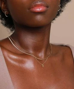 Astrid & Miyu Best Sellers A Initial Pendant Necklace In Gold With A 9 Astrid & Miyu Best Sellers A Initial Pendant Necklace In Gold With A