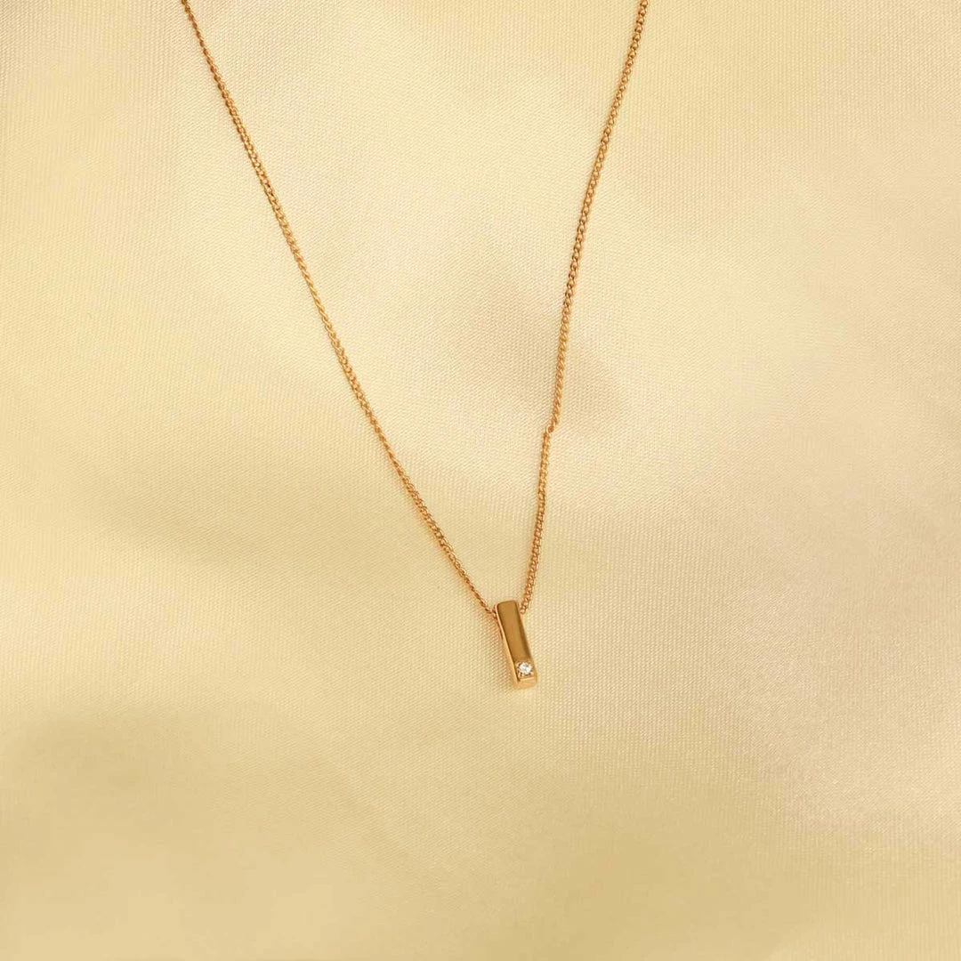 Astrid & Miyu Pendant Necklaces I Initial Pendant Necklace In Gold With I 5 Astrid & Miyu Pendant Necklaces I Initial Pendant Necklace In Gold With I