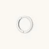 Astrid & Miyu Jewelled Hoop 11.5mm In Silver