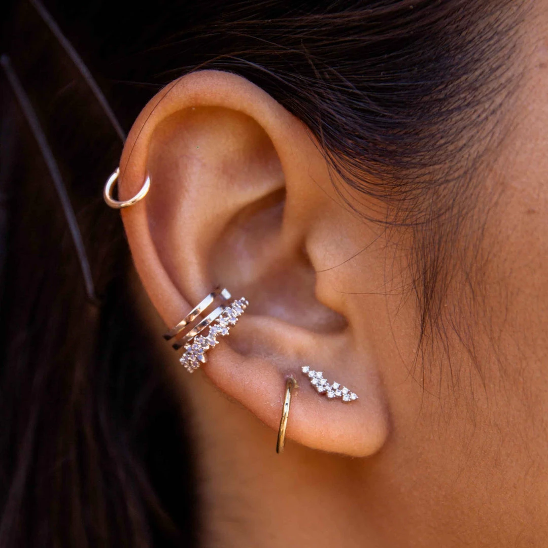 Astridandmiyu Jewelled Barbell In Rose Gold Sale 4 Astridandmiyu Jewelled Barbell In Rose Gold Sale