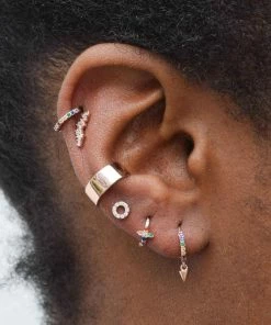 Astridandmiyu Jewelled Barbell In Rose Gold Sale 7 Astridandmiyu Jewelled Barbell In Rose Gold Sale