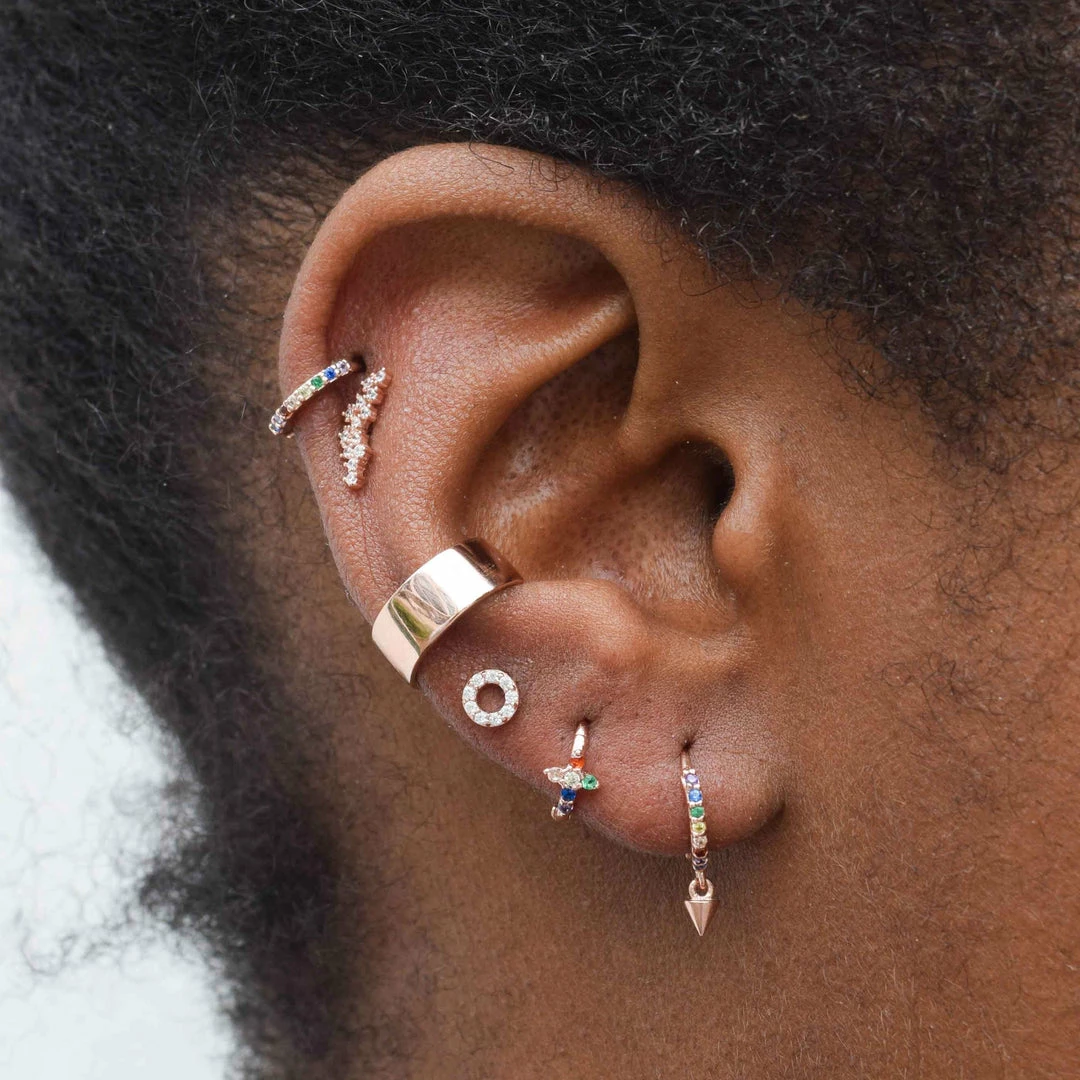 Astridandmiyu Jewelled Barbell In Rose Gold Sale 5 Astridandmiyu Jewelled Barbell In Rose Gold Sale