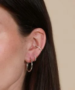 Astrid & Miyu Jewelled Hoop 11.5mm In Silver