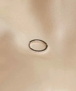 Astrid & Miyu Jewelled Hoop 11.5mm In Silver