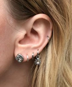 Astridandmiyu Knot Stud Earrings In Silver 9 Astridandmiyu Knot Stud Earrings In Silver