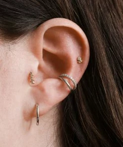 Astridandmiyu Mystic Simple Hoops In Silver Best Sellers