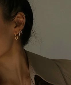 Astridandmiyu Illusion Crystal Hoops In Gold 13 Astridandmiyu Illusion Crystal Hoops In Gold