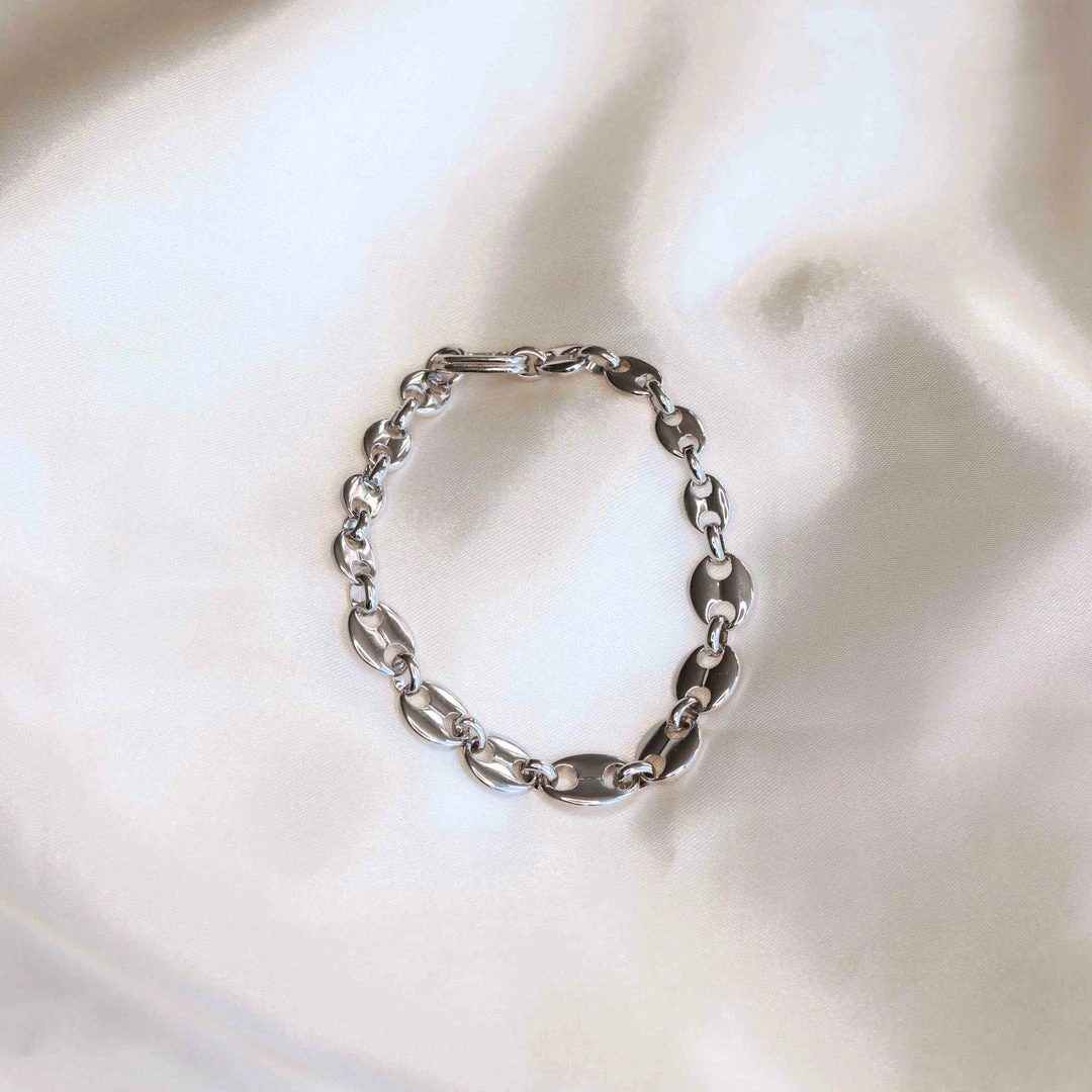Astrid & Miyu Mariner Chain Bracelet In Silver 5 Astrid & Miyu Mariner Chain Bracelet In Silver