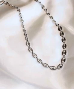 Astrid & Miyu Sale Mariner Chain Necklace In Silver