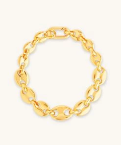 Astrid & Miyu Mariner Chain Bracelet In Gold