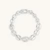 Astrid & Miyu Mariner Chain Bracelet In Silver