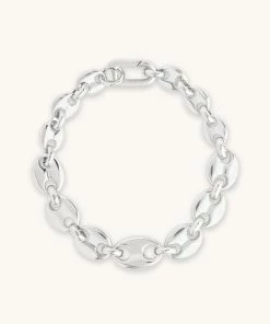 Astrid & Miyu Mariner Chain Bracelet In Silver