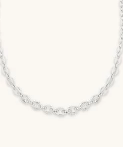Astrid & Miyu Sale Mariner Chain Necklace In Silver