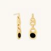 Astrid & Miyu Sale Mariner Chain Stud Earrings In Gold