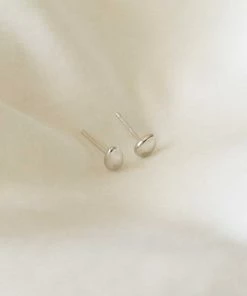 Astrid & Miyu Molten Large Stud Earrings In Silver 9 Astrid & Miyu Molten Large Stud Earrings In Silver