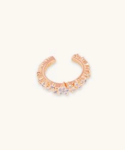 Astridandmiyu Mystic Star Ear Cuff In Rose Gold