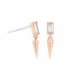 Astridandmiyu Sale Mystic Baguette Spike Drop Stud Earrings In Rose Gold 1 Astridandmiyu Sale Mystic Baguette Spike Drop Stud Earrings In Rose Gold