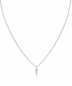 Astridandmiyu Sale Mystic Spike Necklace In Silver