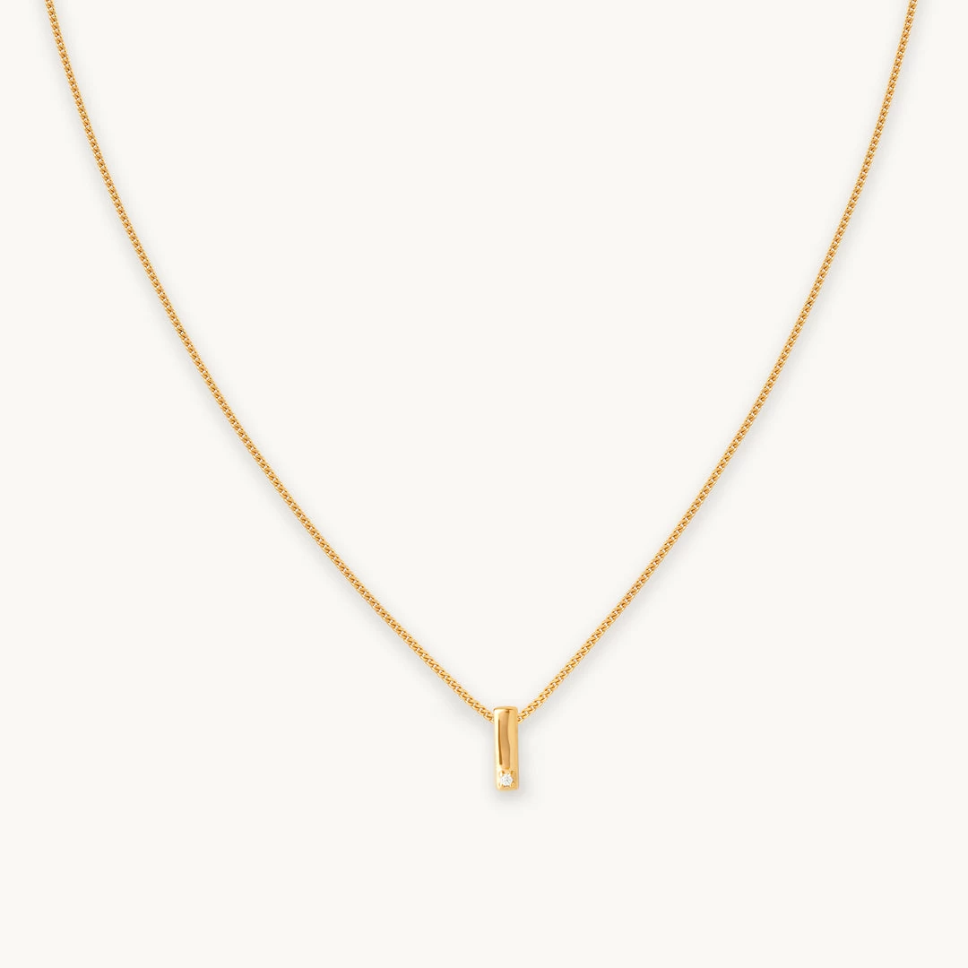 Astrid & Miyu Pendant Necklaces I Initial Pendant Necklace In Gold With I 3 Astrid & Miyu Pendant Necklaces I Initial Pendant Necklace In Gold With I