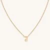 Astrid & Miyu Pendant Necklaces J Initial Pendant Necklace In Gold With J