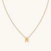 Astrid & Miyu Pendant Necklaces M Initial Pendant Necklace In Gold With M 1 Astrid & Miyu Pendant Necklaces M Initial Pendant Necklace In Gold With M