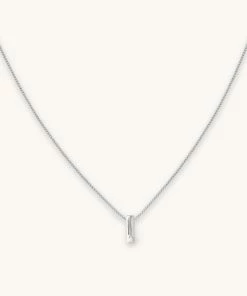 Astrid & Miyu I Initial Pendant Necklace In Silver With I