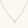 Astrid & Miyu Pendant Necklaces K Initial Pendant Necklace In Silver With K