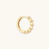 Astrid & Miyu Best Sellers Navette Hoop 11.5mm In Gold