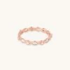 Astrid & Miyu Navette Crystal Band Ring In Rose Gold Rings 2 Astrid & Miyu Navette Crystal Band Ring In Rose Gold Rings