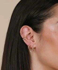 Astrid & Miyu Best Sellers Navette Hoop 6.5mm In Gold 11 Astrid & Miyu Best Sellers Navette Hoop 6.5mm In Gold