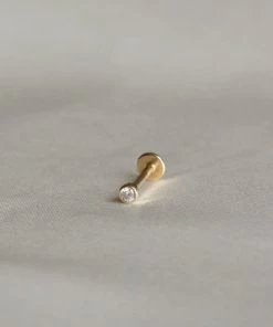 Astrid & Miyu Solid Gold Gem Piercing Stud