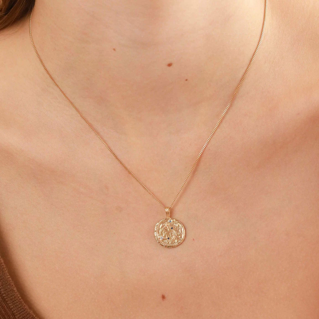 Astrid & Miyu Pisces Zodiac Pendant Necklace In Gold Zodiac Necklaces 9 Astrid & Miyu Pisces Zodiac Pendant Necklace In Gold Zodiac Necklaces